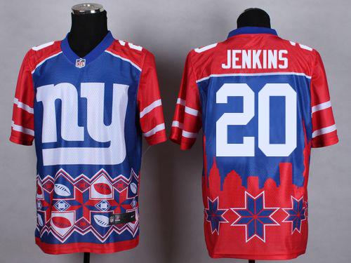 Nike Giants #20 Janoris Jenkins Blue Men's Stitched NFL Elite Noble Fashion Jersey